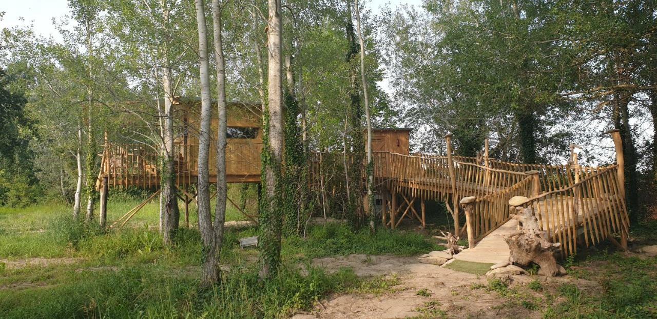 La Cabane Perchee Villelaure Bagian luar foto